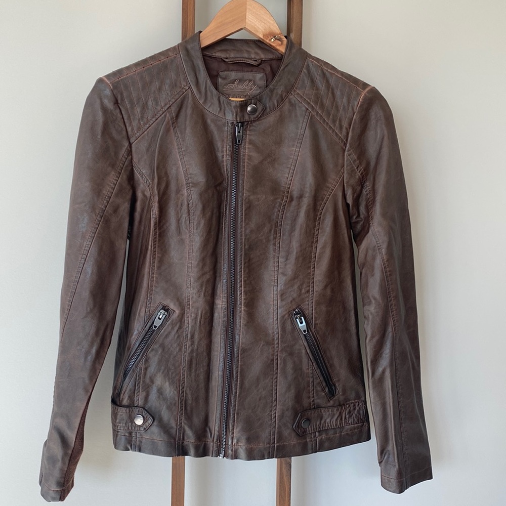 Faux Leather Jacket
